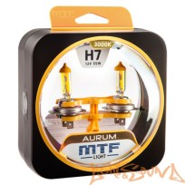  MTF Aurum H7, 12V, 55W Галогенные лампы (2шт)