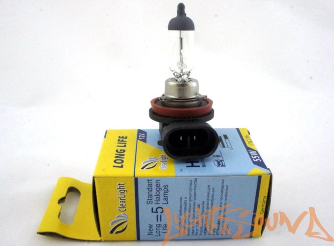 Clearlight LongLife H11 12V, 55W Галогенная лампа (1шт)