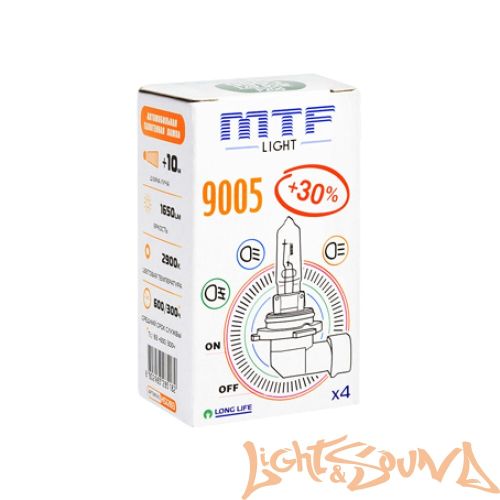 MTF Standart + 30% HB3 9005 12V 65W Галогенная лампа (1шт)