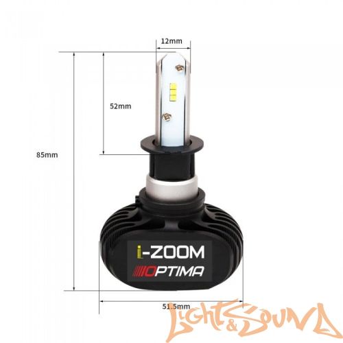 Светодиод головного света Optima i-Zoom H3 LED, Seoul-CSP, Warm White, 9-32V (2шт)