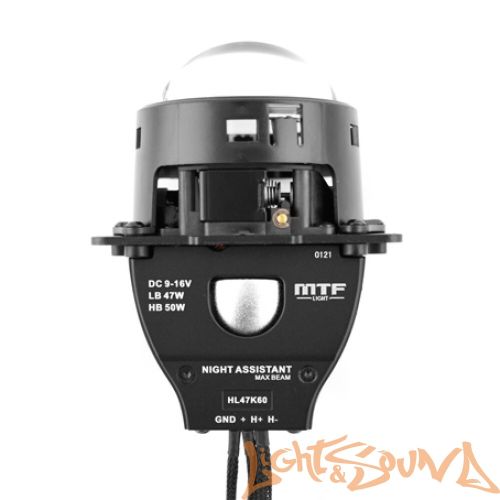 Бидиодная линза MTF light NIGHT ASSISTANT MaxBeam бескорпусный, линзованный, 3", 5500K, 1шт