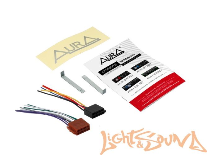 Aura AMH-215BT USB-ресивер, 4x51w, USB SD/FM/AUX/BT, 2 RCA, VA дисплей, синяя подсветка