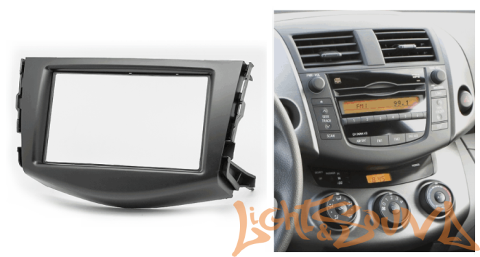 Переходная рамка для Toyota RAV4 2006-, Vanguard 2006-  2 Din Wide