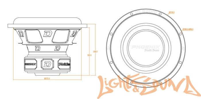 Сабвуфер DL Audio Phoenix Black Bass 12