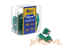  Предохранитель KRAFT MEDIUM 30A, KT870007, 1шт