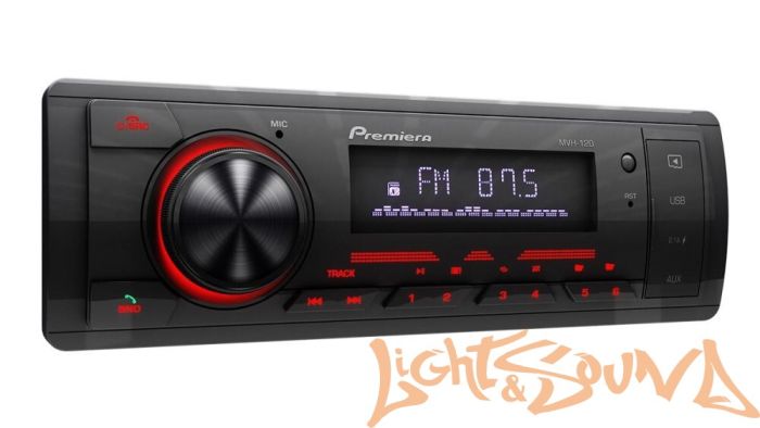 Premiera MVH-120 4 х 55 Вт, FM / USB ресивер с Bluetooth