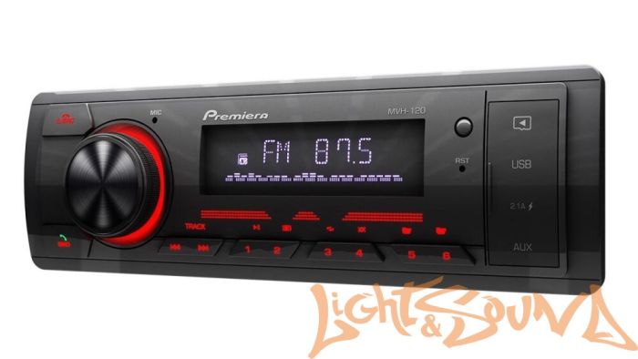 Premiera MVH-120 4 х 55 Вт, FM / USB ресивер с Bluetooth