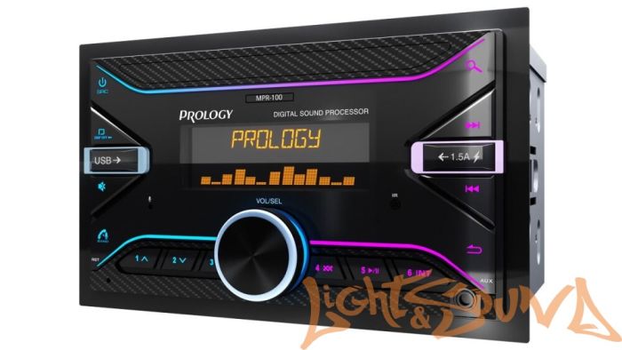 Prology MPR-100 2din FM/USB/BT ресивер с DSP процессором