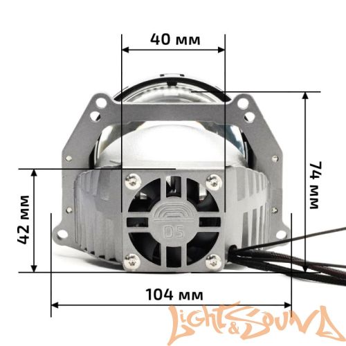 Бидиодная линза Criline 3.0" BI-LED D5 Everbright, 1шт