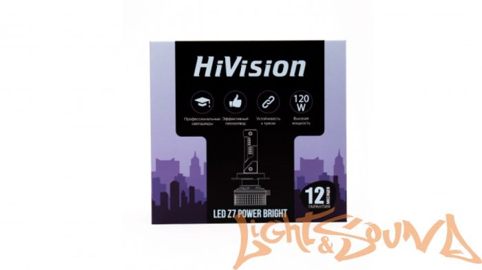 HiVision Z7 Power Bright H11/H8/H16 6000K (2шт)