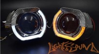  Бленда 2,5 дюйма LED ZX-007 Black (Белый) 1шт