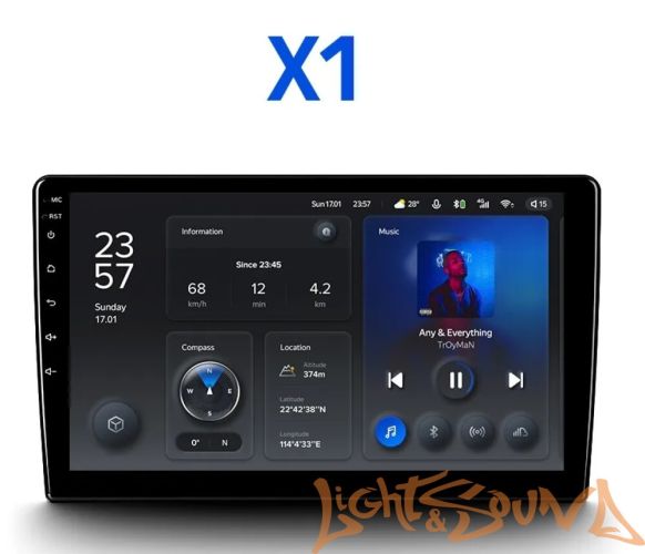 Универсальное ГУ Teyes X1 Wi-Fi 9" /IPS/4Core/2Gb/32Gb/DSP/Android