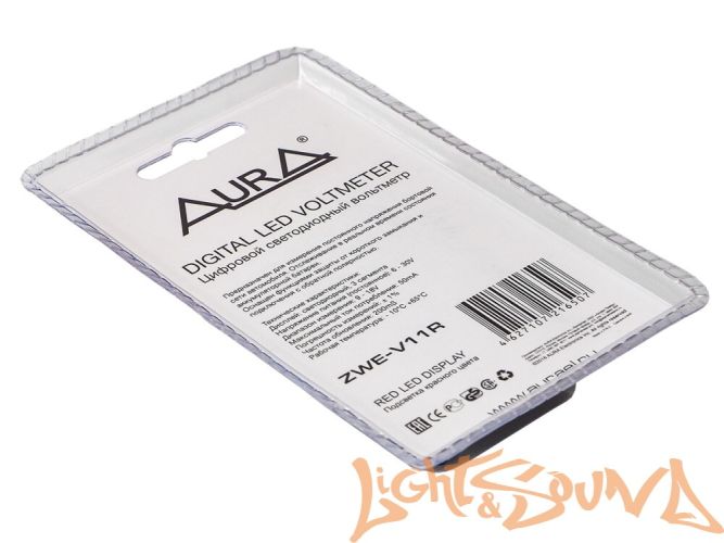 Aura ZWE-V11R Универсальный вольтметр,красный Aura ZWE-V11R Универсальный вольтметр,красный