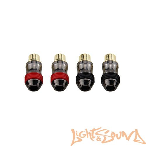 URAL RC-DB03F разъём RCA-мама, 4 шт. URAL RC-DB03F разъём RCA-мама, 4 шт.