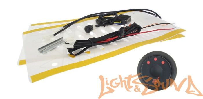 Комлект подогрева одного сидения с круглой кнопкой ZG1 тип2 Комлект подогрева одного сидения с круглой кнопкой ZG1 тип2