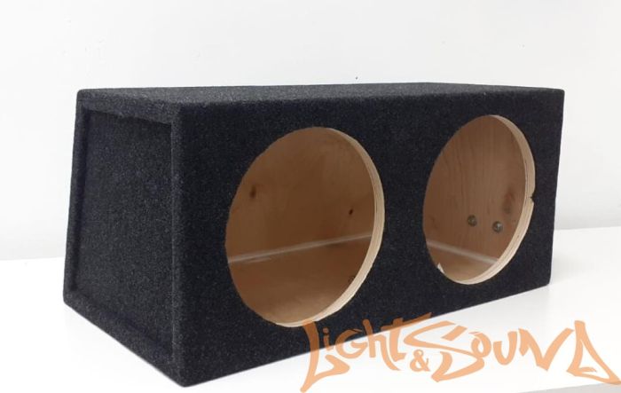 Корпус для сабвуфера BOX-102 закрытый ящик, стенка скос,10"х2 Корпус для сабвуфера BOX-102 закрытый ящик, стенка скос,10"х2