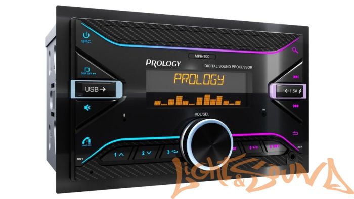 Prology MPR-100 2din FM/USB/BT ресивер с DSP процессором