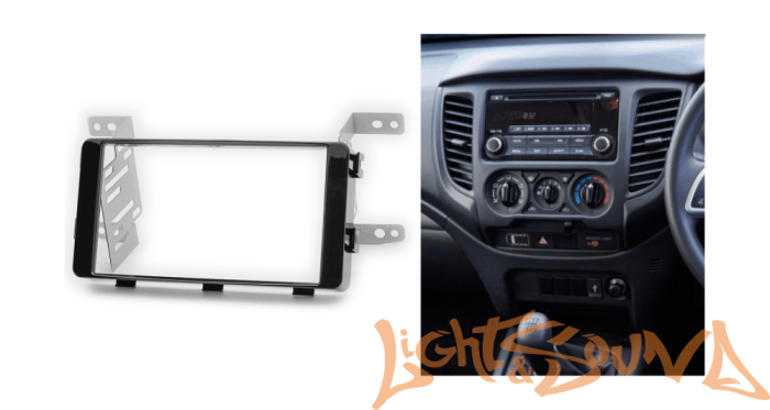 Переходная рамка для Mitsubishi Pajero Sport 2015+ 2 din Переходная рамка для Mitsubishi Pajero Sport 2015+ 2 din