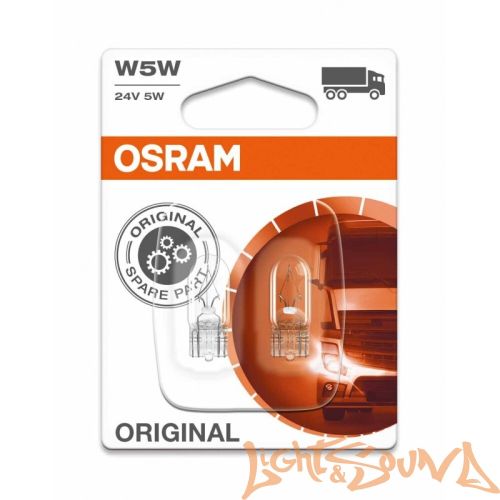 Osram Original Line W5W 24V, 5W Лампа накаливания ,в уп. 10шт, (1шт) Osram Original Line W5W 24V, 5W Лампа накаливания ,в уп. 10шт, (1шт)