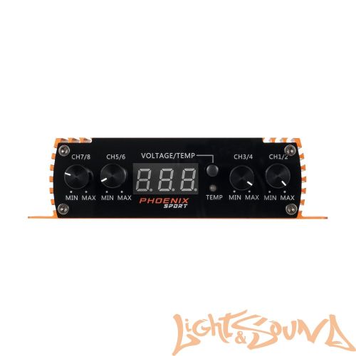 DL Audio Phoenix Sport 8.150 усилитель мощности 8-канальный DL Audio Phoenix Sport 8.150 усилитель мощности 8-канальный