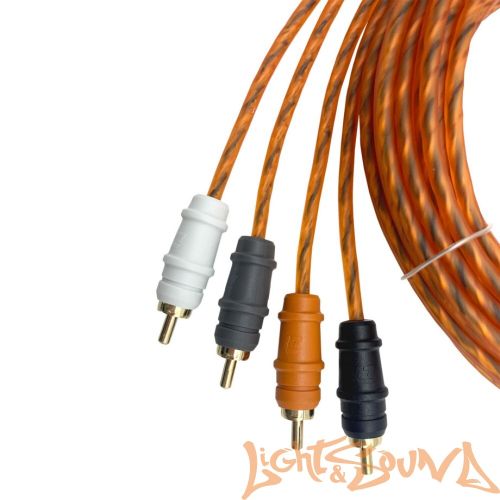 RCA (межблочный) кабель DL Audio Gryphon Lite 4RCA 5 метров RCA (межблочный) кабель DL Audio Gryphon Lite 4RCA 5 метров