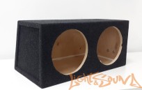 Корпус для сабвуфера BOX-102 закрытый ящик, стенка скос,10"х2  Корпус для сабвуфера BOX-102 закрытый ящик, стенка скос,10"х2