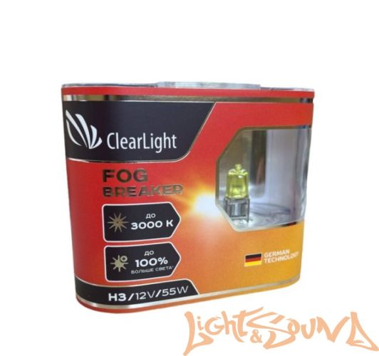 Clearlight Fog Breaker (Duobox) H3 12V, 55W Галогенные лампы (2 шт.) Clearlight Fog Breaker (Duobox) H3 12V, 55W Галогенные лампы (2 шт.)