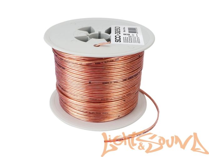 Aura SCC-3250 Кабель акустический,OFC, прозрачный, 2,5мм2, 50м в катушке Aura SCC-3250 Кабель акустический,OFC, прозрачный, 2,5мм2, 50м в катушке