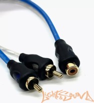  Y-коннектор CrystalCarAudio YRCA 1F-2M (1мама/2папы), 1шт