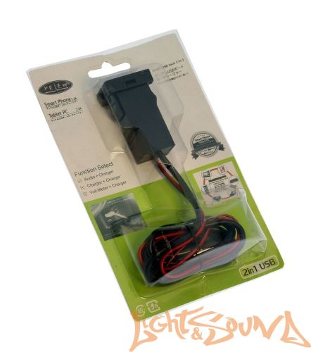 USB разъём в штатную заглушку для Toyota 2009-2021, Mitsubishi 2019+