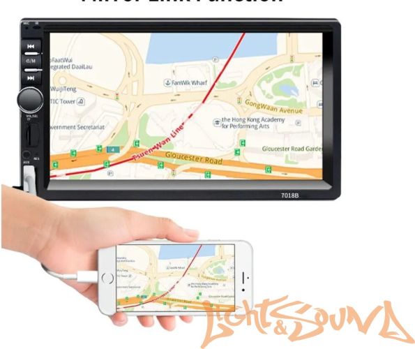 HIPPCRON 7018B 2din  USB/MP3/SD/FM/Bluetooth, 7дюймов