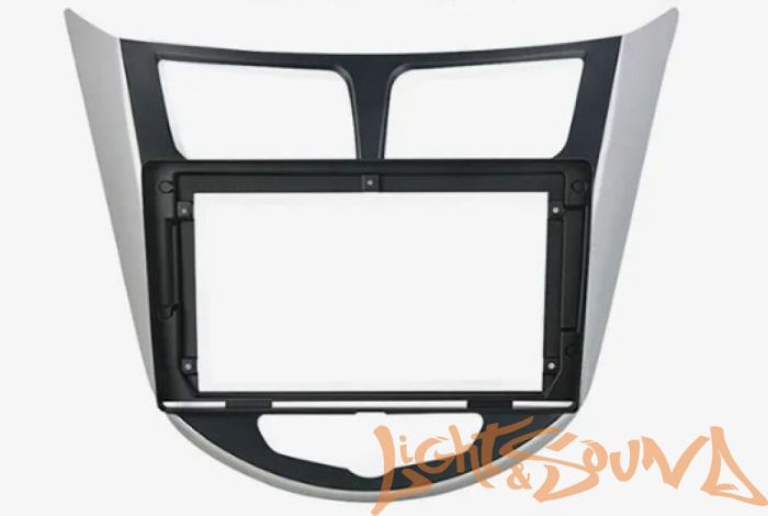 Переходная рамка для Hyundai Solaris (11-17)/ Verna (10-16) для установки MFB дисплея черная