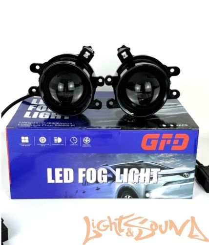 Светодиодная линза для ПТФ GFD TYT-2 TOYOTA ближний дальний, 2шт