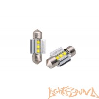 Optima Festoon 31mm MINI-CREE, CAN,white,9-16v, 180mA 2.16W 310Lm, T10*31mm, 2шт