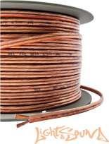  LELYAELECTRO  2*2,5 Кабель акустический прозрачный OFC  Медь 100%, 20м в катушке