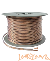  LELYAELECTRO  2*1,5 Кабель акустический прозрачный OFC  Медь 100%, 20м в катушке
