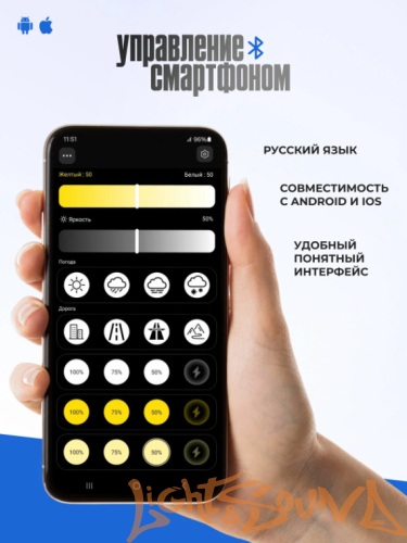 Clearlight LED LUMETECH H11 50W 6000lm 3000-8000k (2шт.)