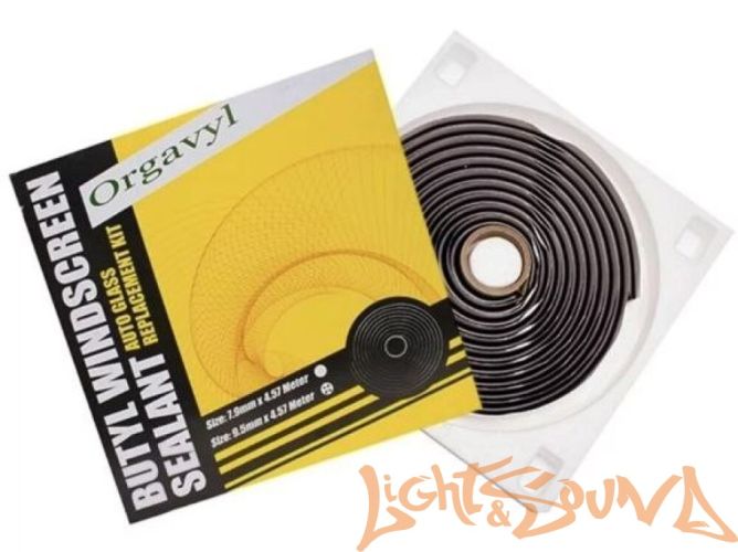 Герметик бутиловый для фар GNG Orgavy лента 9,5мм х 4,57м, черный