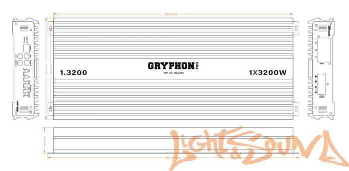 Усилитель мощности 1-канальный DL Audio Gryphon pro-13200