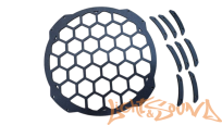  Защитная сетка под сабвуфер 10"  с проставками (пластик 5мм), 1шт