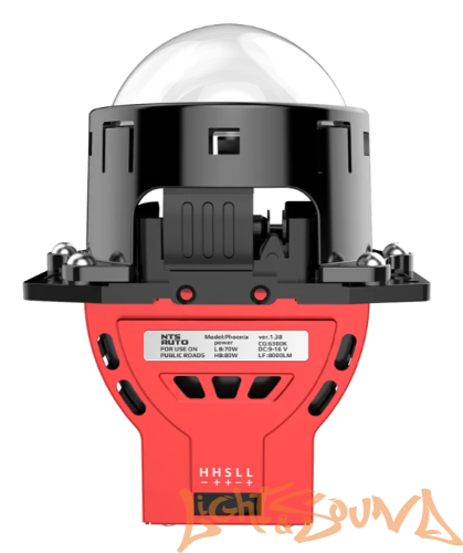 Бидиодная линза NTS AUTO BI-LED PHOENIX 3.0", 12V, 6300К, 1шт