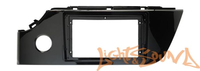 Переходная рамка для Kia Rio 2020+ MFB дисплея (с кнопкой) черный глянец