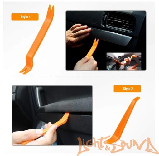 Набор LS инструментов для снятия обшивки (4 предметов) оранжевый