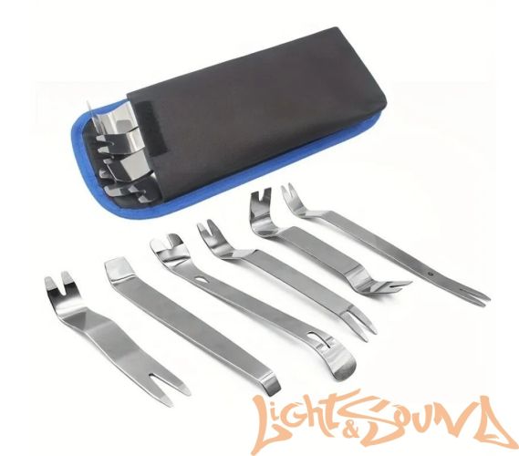 Набор LS инструментов для снятия обшивки (6 предметов) в чехле, металл