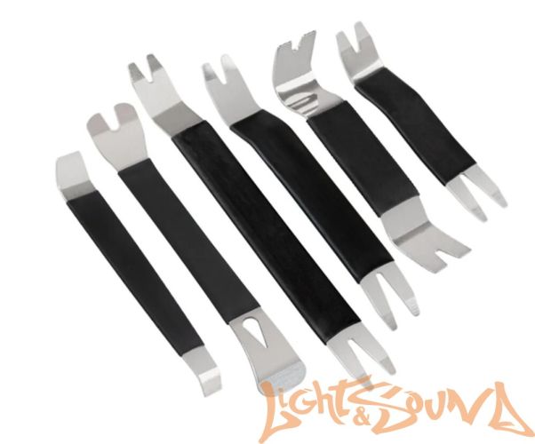 Набор LS инструментов для снятия обшивки (6 предметов) в чехле, металл