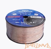  REXANT  2*2,5 Кабель акустический прозрачный OFC  Медь 100%, 100м в катушке