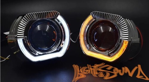 Бленда 2,5 дюйма LED ZX-007 Black (Белый) 1шт