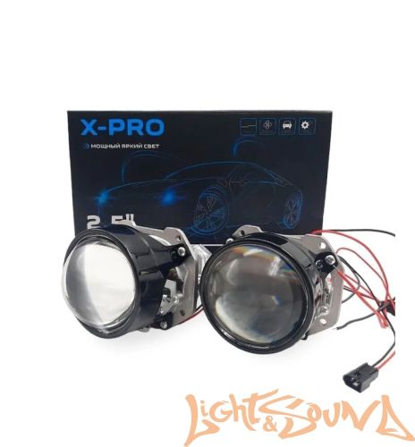 Бидиодная линза X-Light X-PRO 2.5" 6000К 12V 1шт