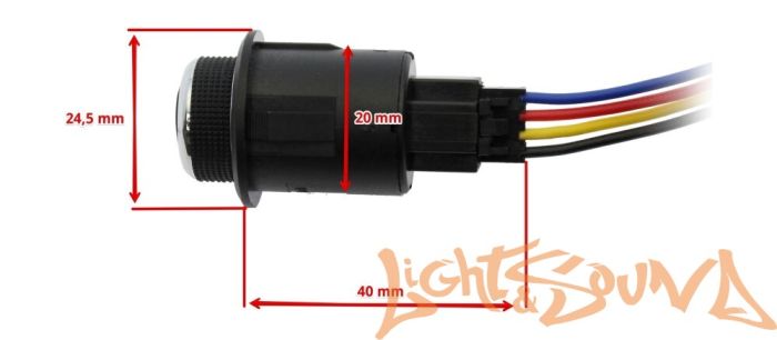 Комлект подогрева одного сидения с круглой кнопкой ZG7