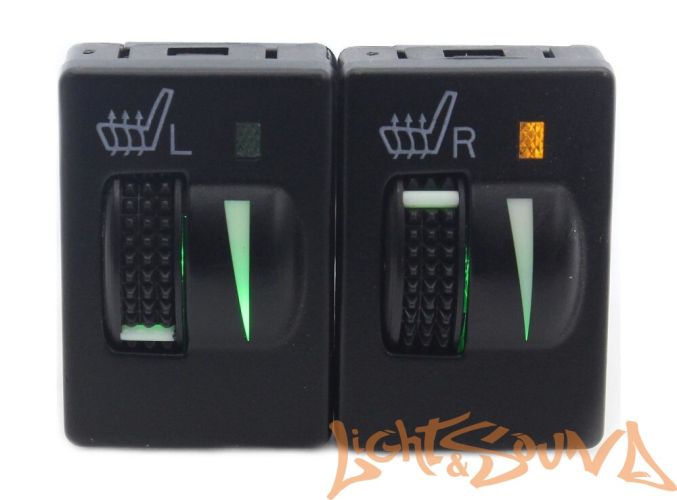 Комлект подогрева двух сидений с раздельными кнопками для Toyota, Mitsubishi 2019+ ZG8 (тип3)